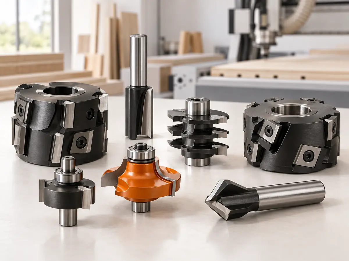 Ahşap ve metal işleme uygulamaları için CNC ve freze kesici takım çeşitleri